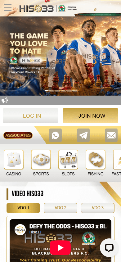 hiso33_casino_homepage_mobile