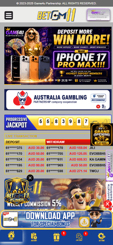 betgm11_casino_homepage_mobile