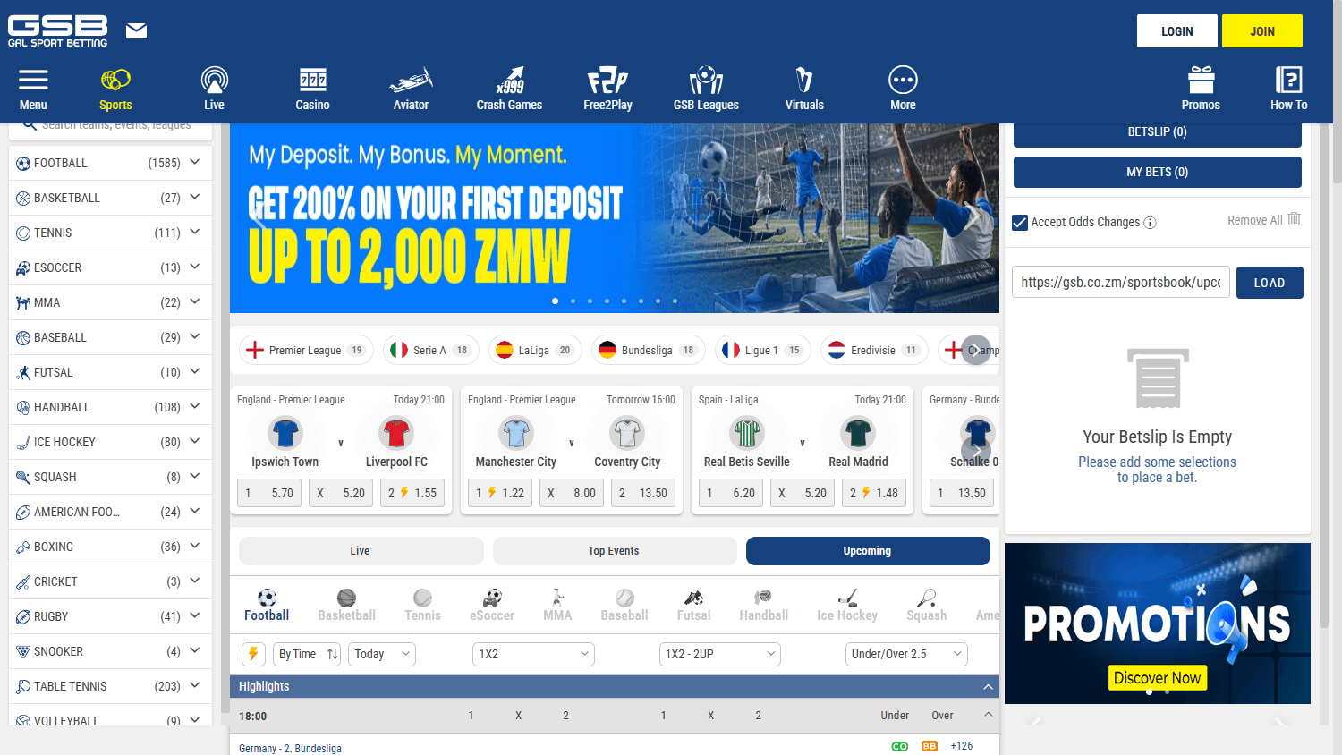 Gal_Sports_Betting_Casino_ZM_homepage_desktop