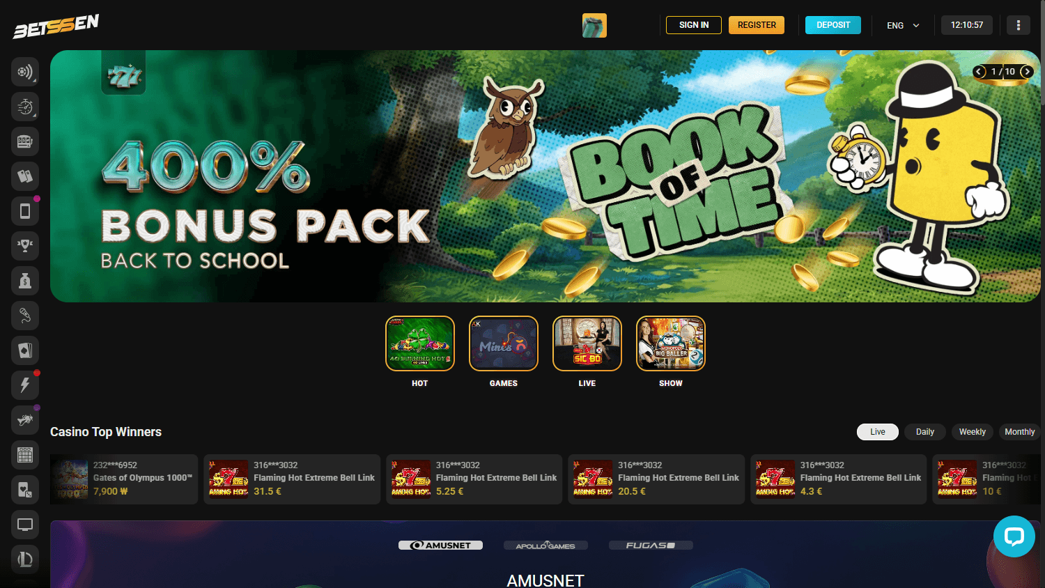 betssen_casino_homepage_desktop