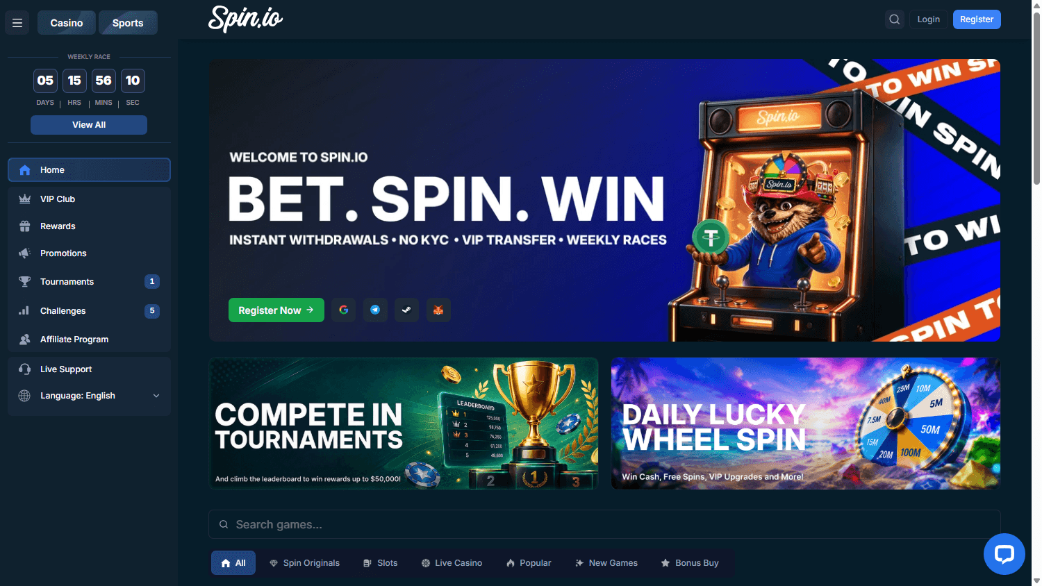 spin.io_casino_homepage_desktop