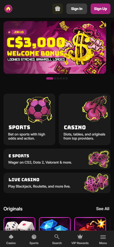 Bethaus_Casino_homepage_mobile