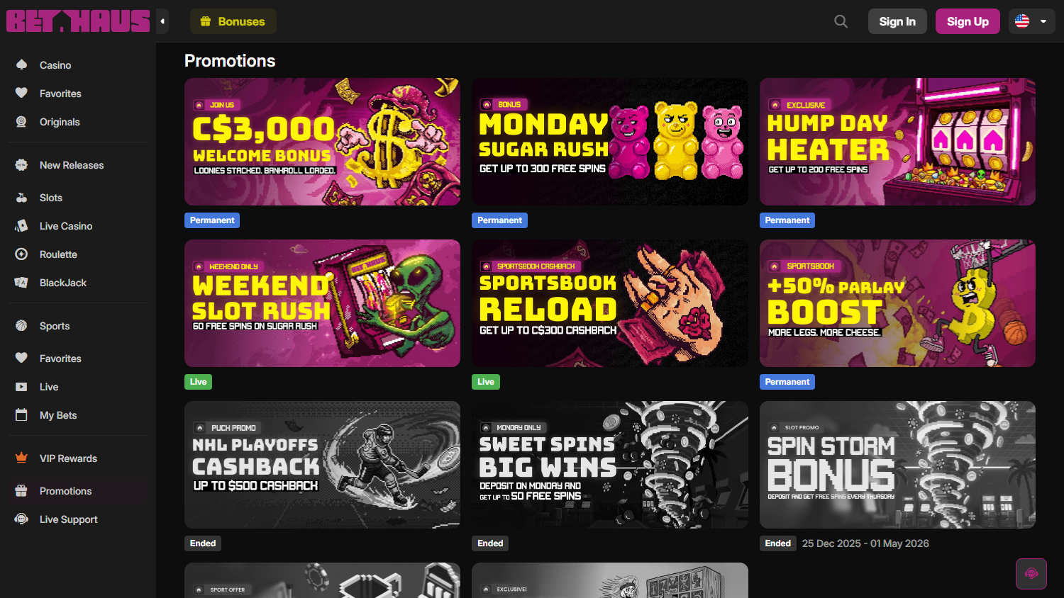 Bethaus_Casino_promotions_desktop