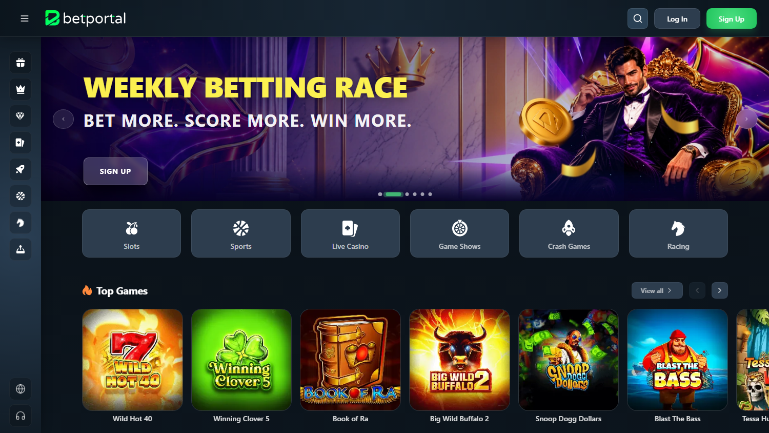 Betportal_Casino_homepage_desktop