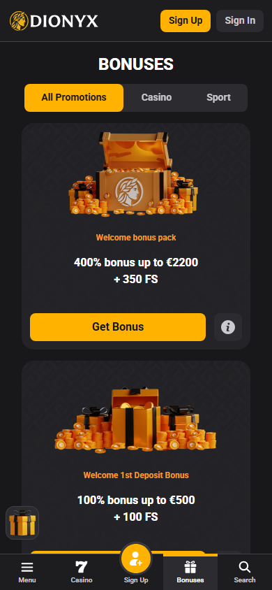 Dionyx_Casino_promotions_mobile