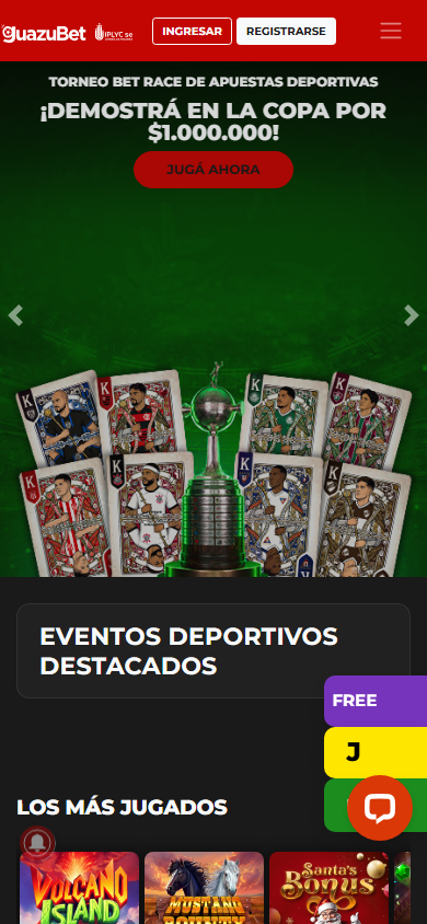 GuazuBet_Casino_homepage_mobile
