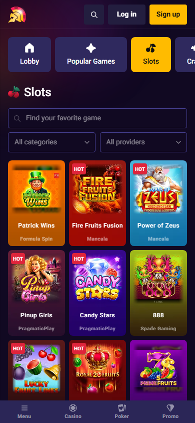 Legion_Casino_game_gallery_mobile