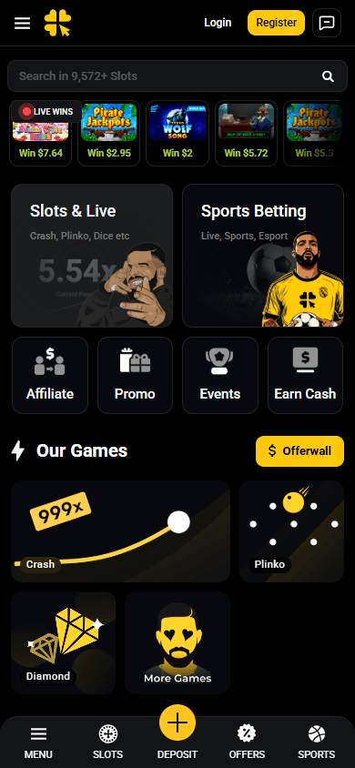LuckyFury_Casino_homepage_mobile