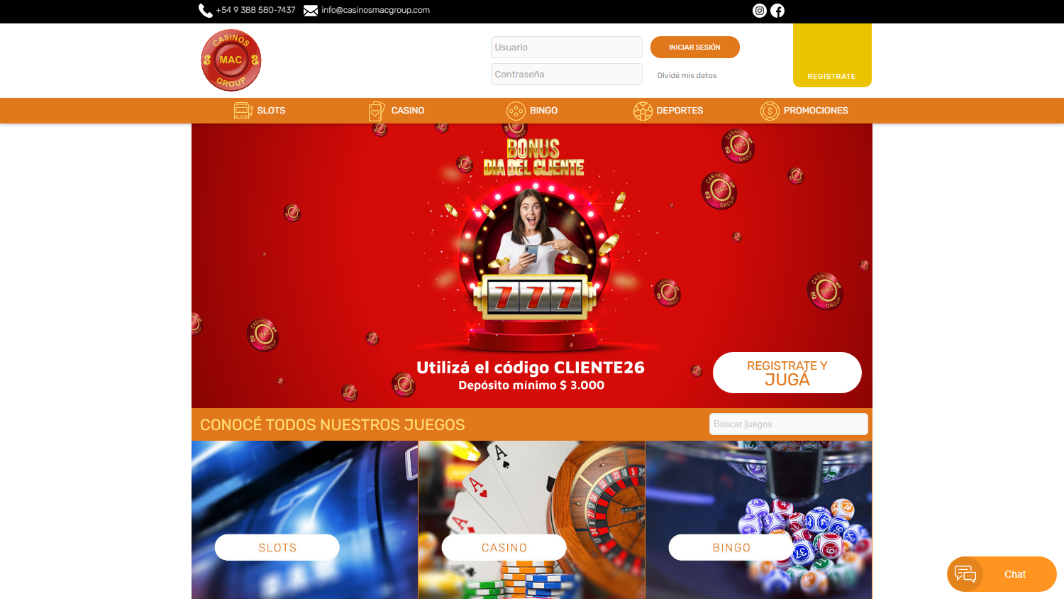 MAC_Group_Online_Casino_homepage_desktop