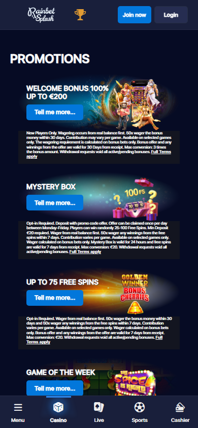 RainBetSplash_Casino_promotions_mobile
