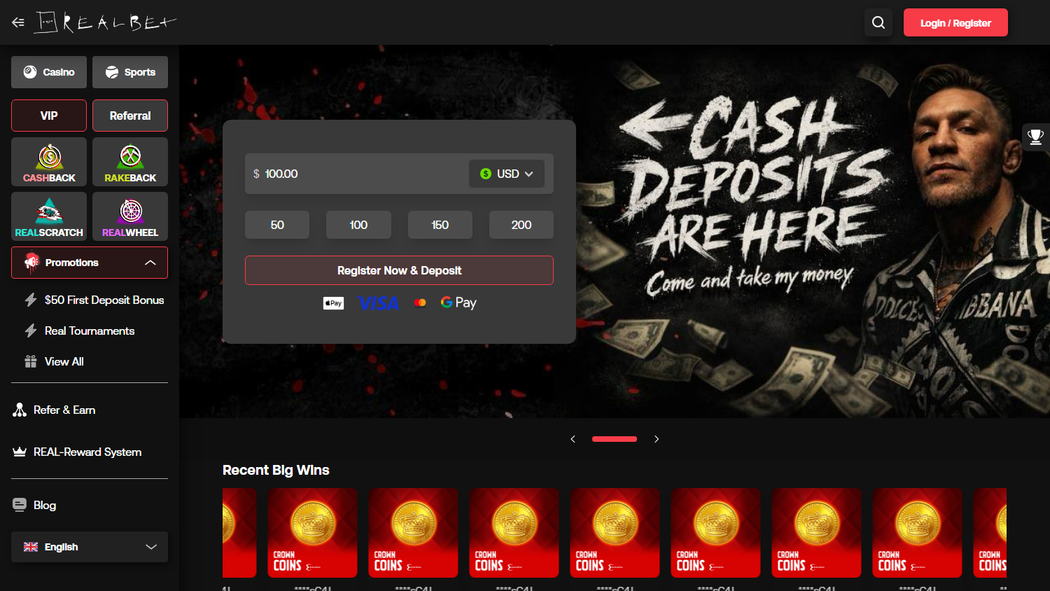 Realbet.io_Casino_homepage_desktop