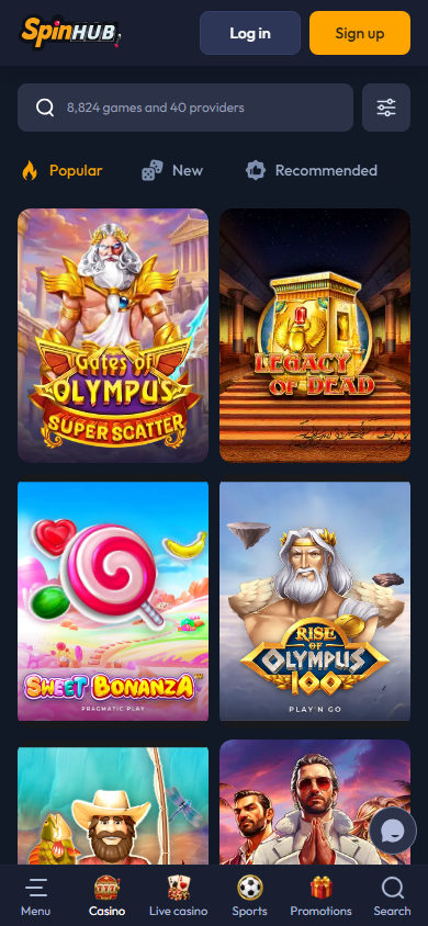 SpinHub_Casino_game_gallery_mobile