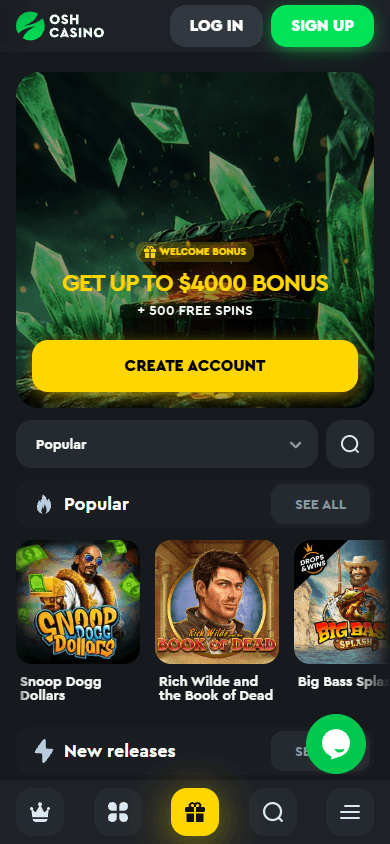 oshcasino_homepage_mobile