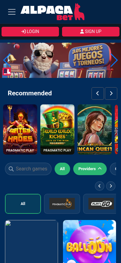 Alpacabet_Casino_game_gallery_mobile