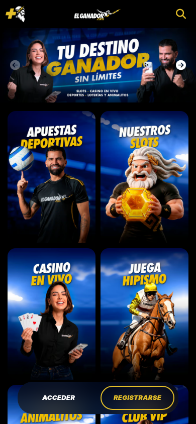 El_Ganador_Casino_homepage_mobile