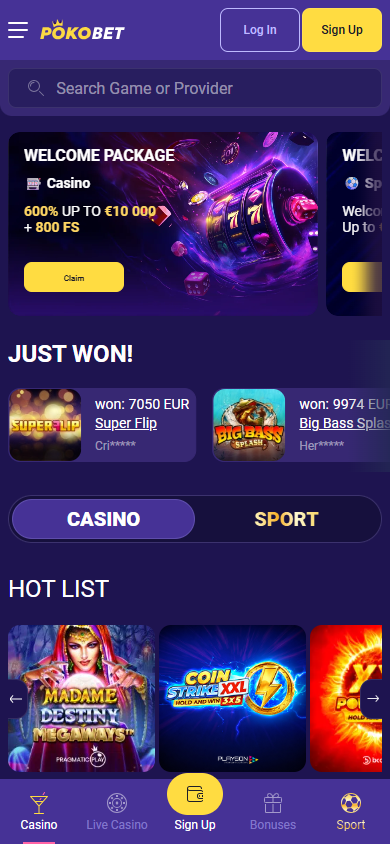 VibroBet_Casino_homepage_mobile