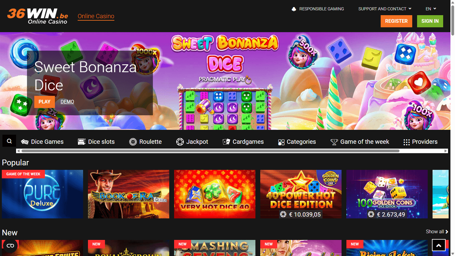 36win_casino_homepage_desktop