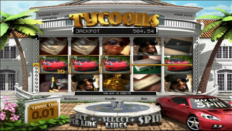 Tycoons slot machine win