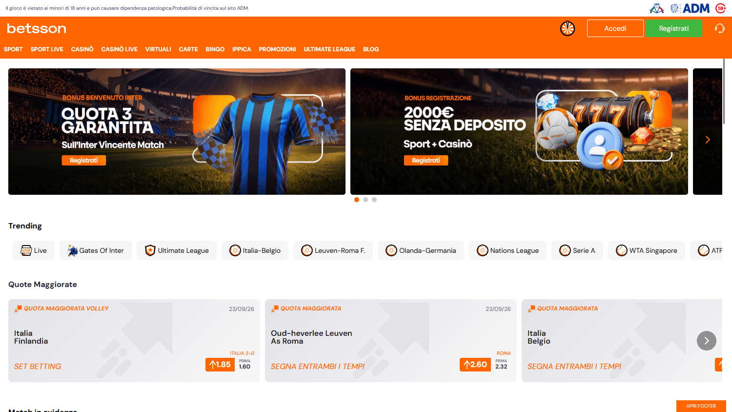 Betsson_Casino_IT_homepage_desktop