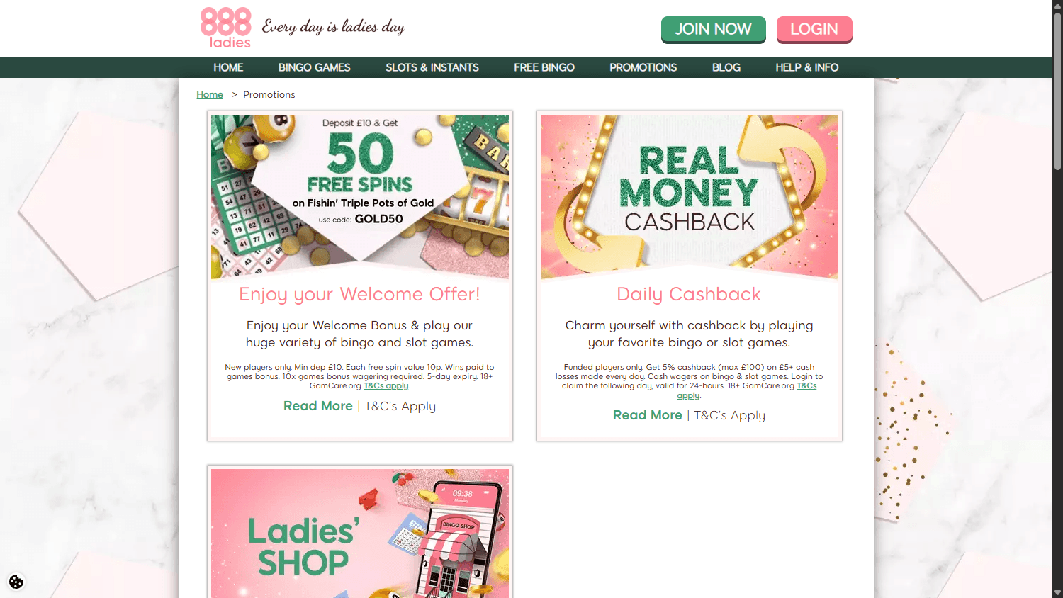 888_ladies_casino_promotions_desktop