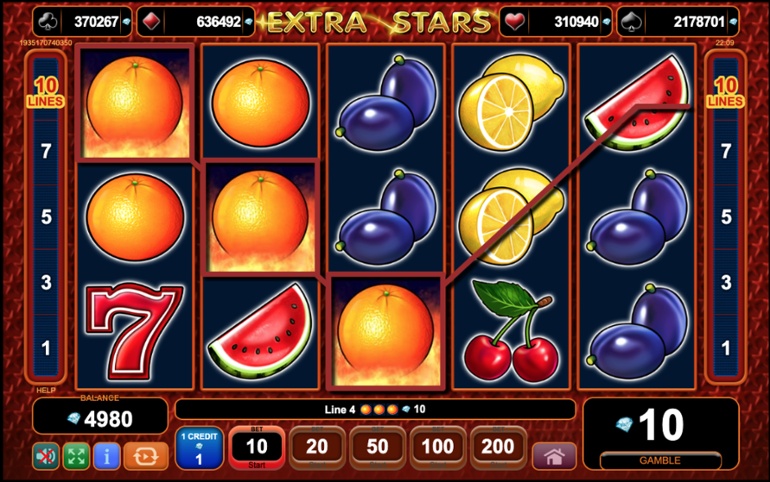Extra Stars slot win