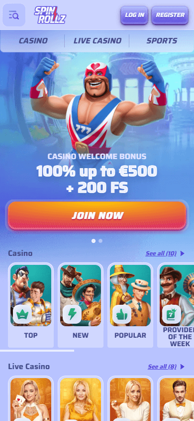 Spinrollz_Casino_homepage_mobile