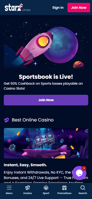 starzspins_casino_homepage_mobile