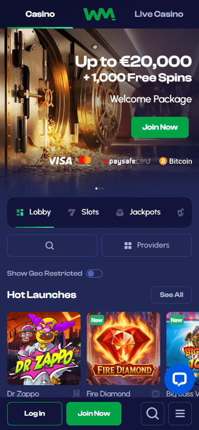 win_maker_casino_homepage_mobile