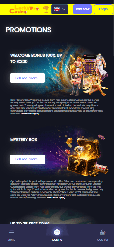 LuckyPro_Casino_promotions_mobile