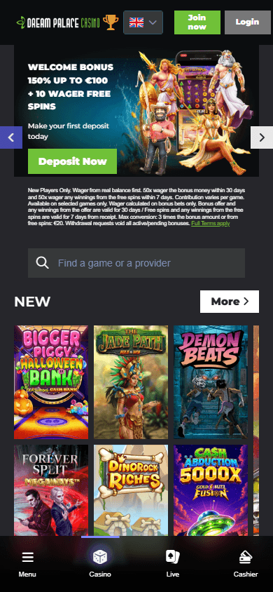 Dream_Palace_Casino_homepage_mobile