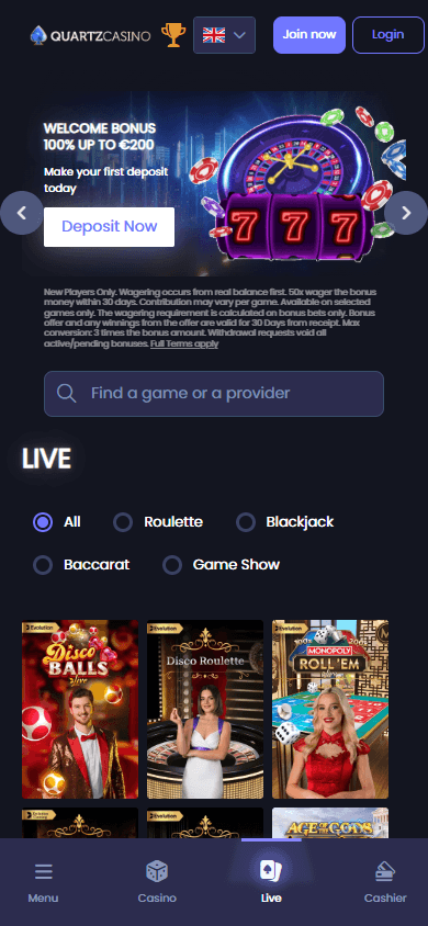 quartzcasino_homepage_mobile