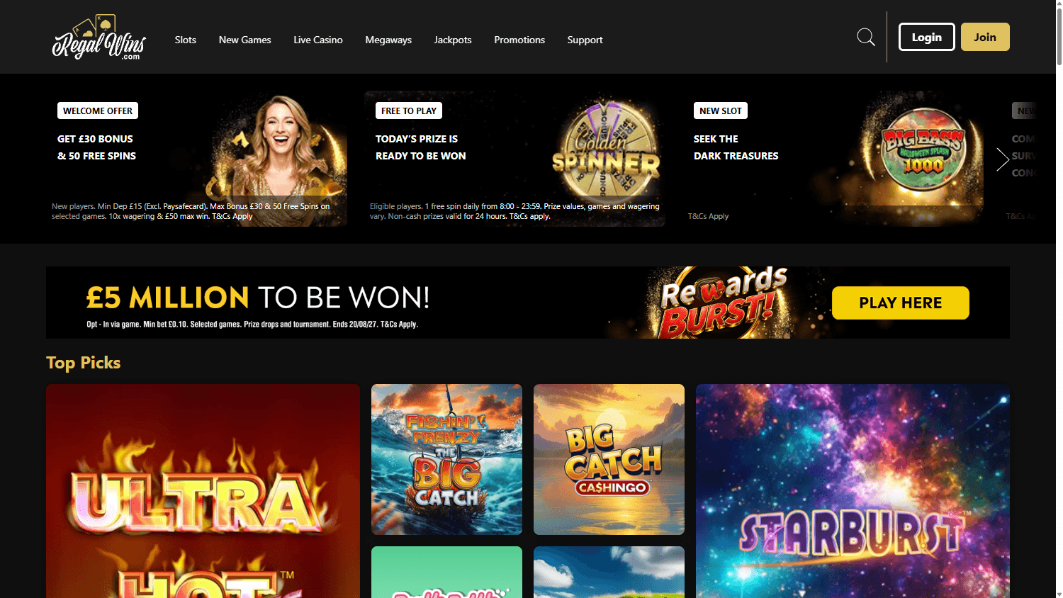 regal_wins_casino_homepage_desktop