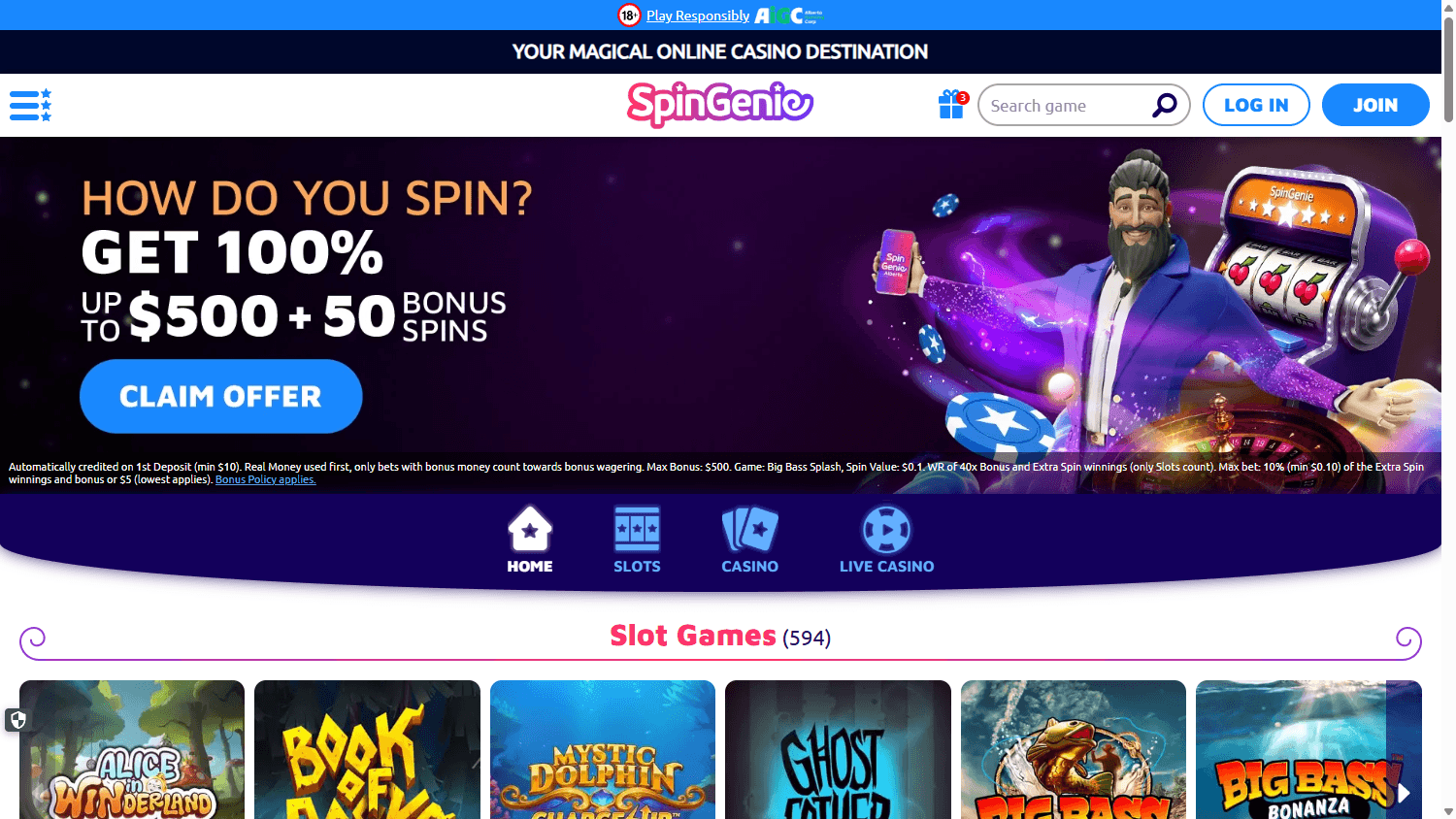 spingenie_casino_alberta_homepage_desktop