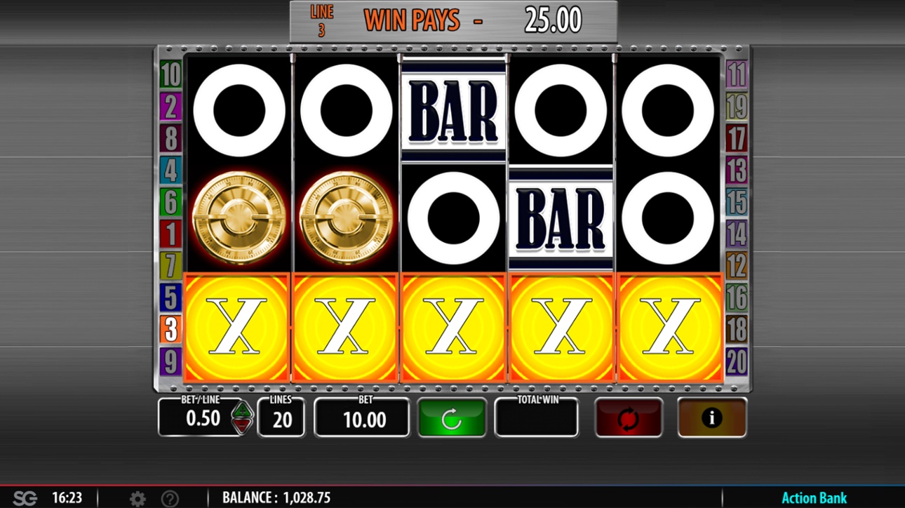 Action Bank slot 5 of a kind win
