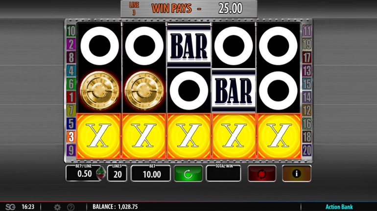 Action Bank slot 5 of a kind win