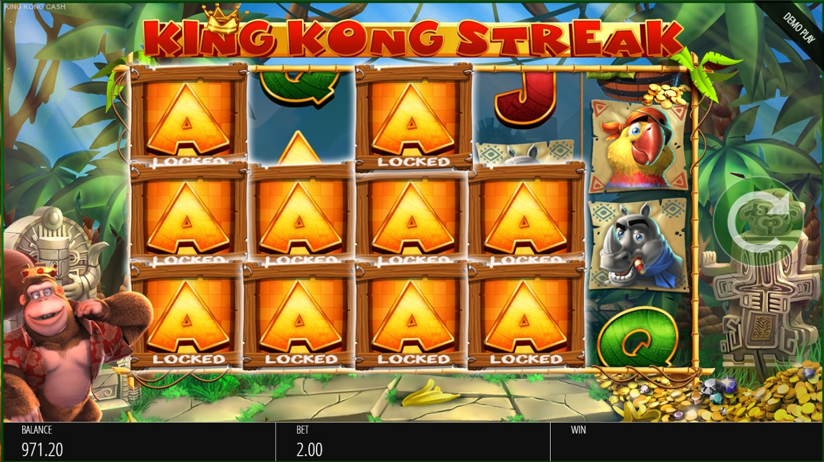 King Kong Cash Streak respin feature