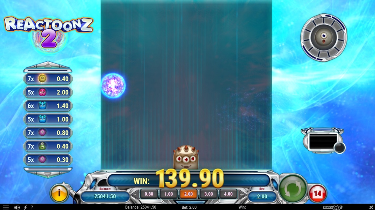 Reactoonz 2 Electric Wild Pair explosion