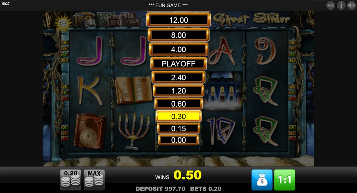Ghost Slider - Ladder gamble feature