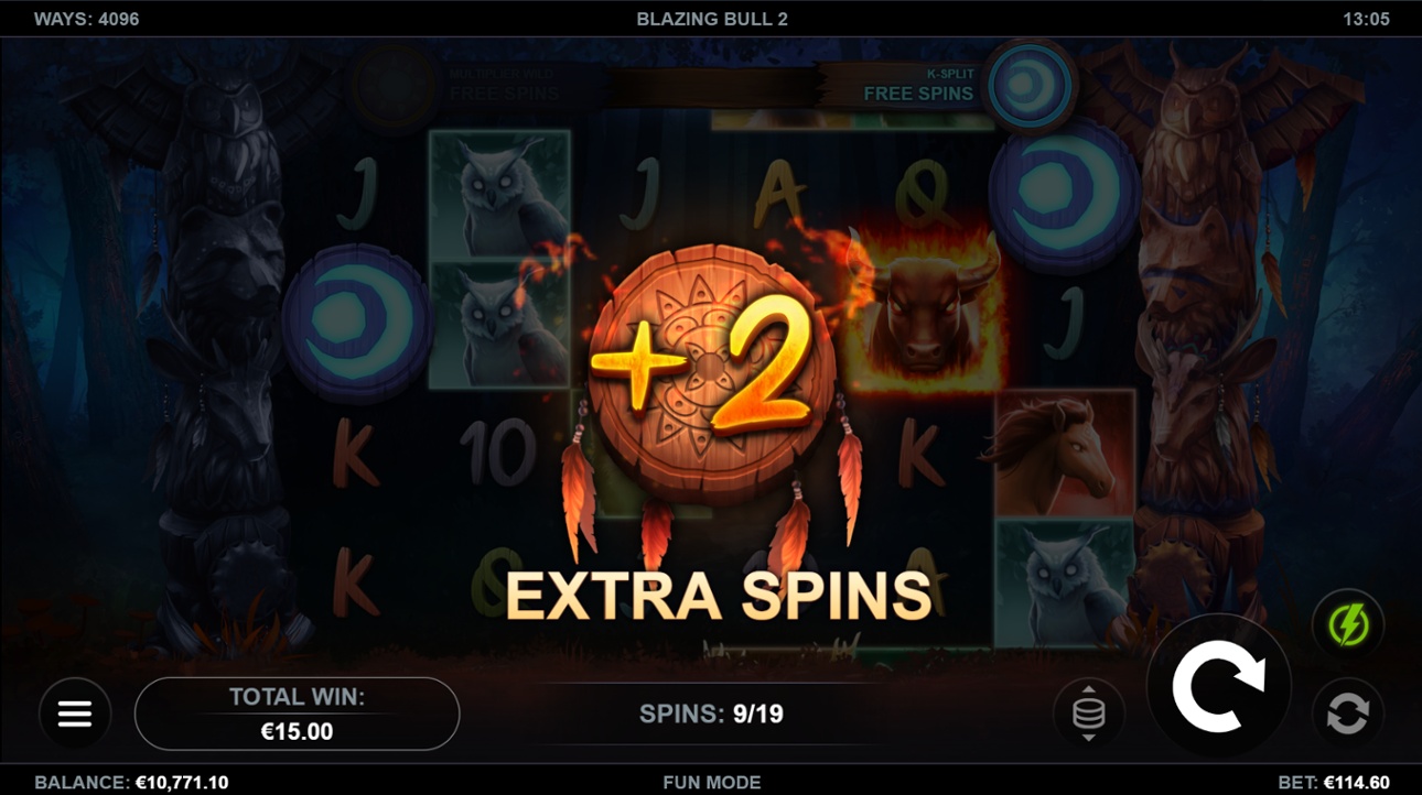 Blazing Bull 2 extra free spins