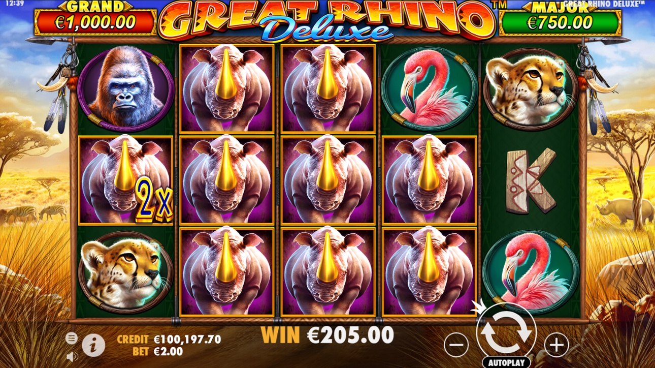 Great Rhino Deluxe big win