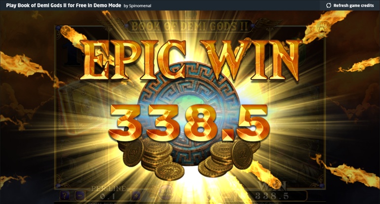 Book of Demi Gods II epic big win