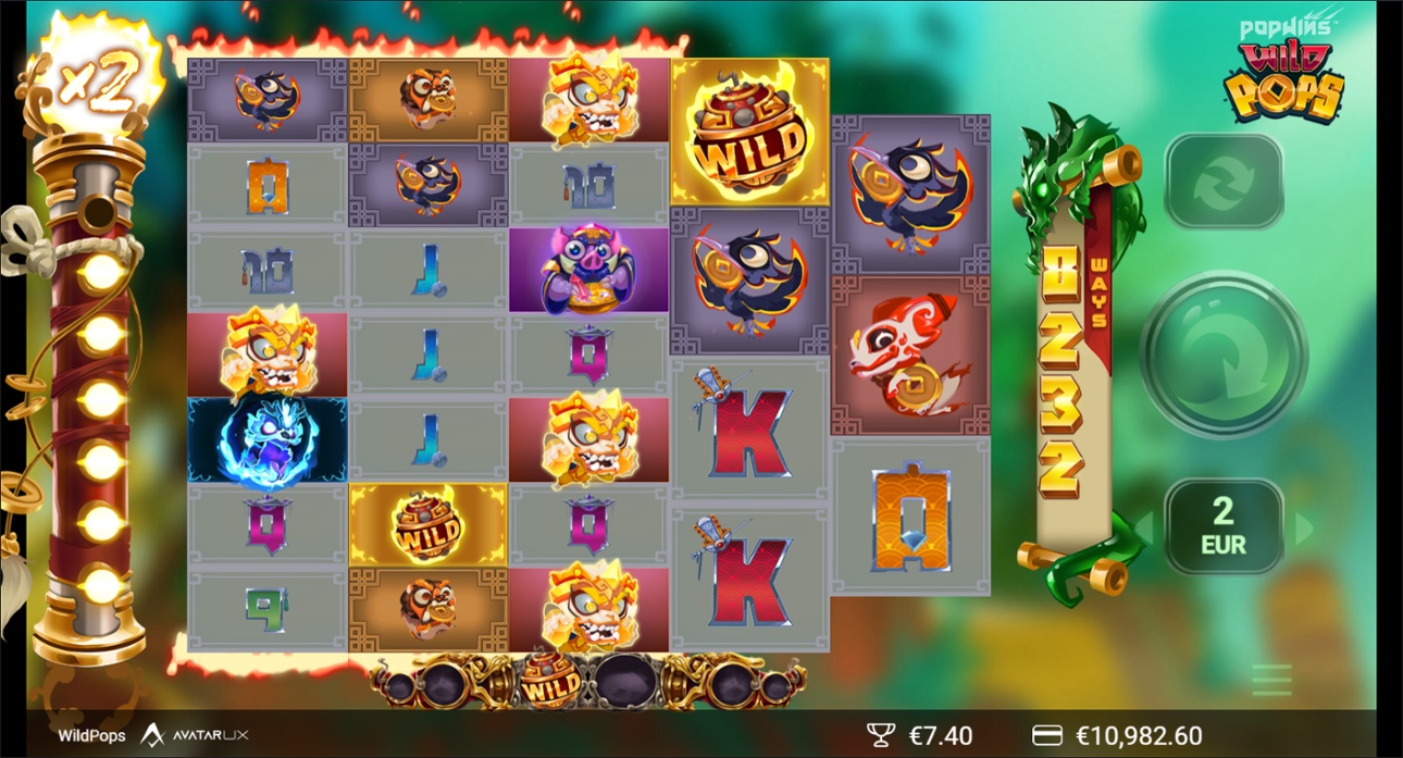 Wild Pops slot wild symbols