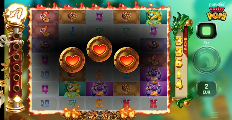 Wild Pops re-spin feature