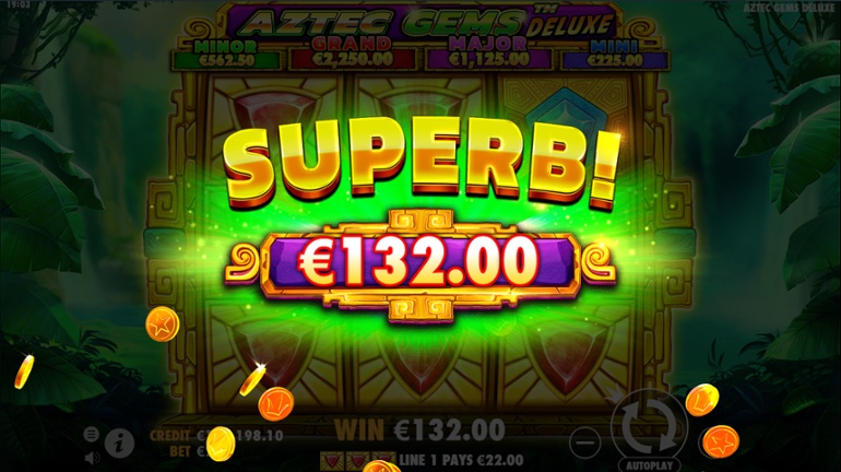Aztec Gems Deluxe top paying symbol big win