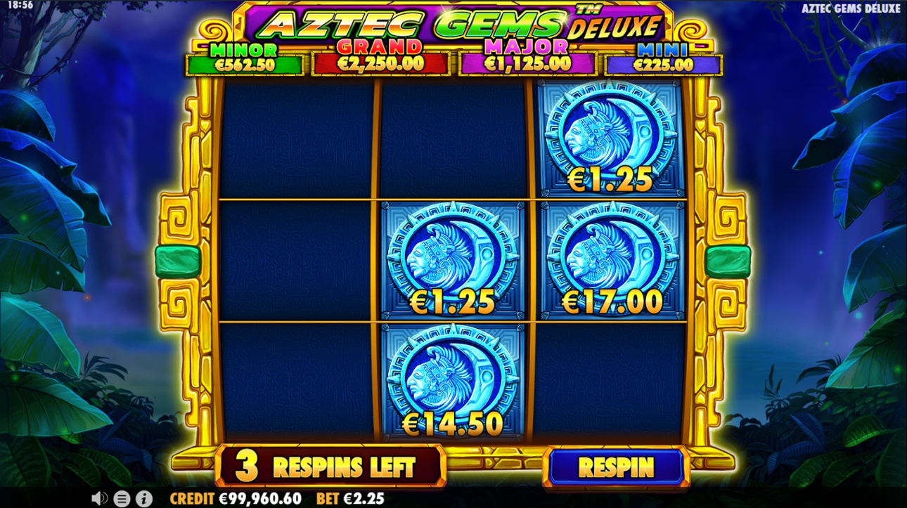 Aztec Gems Deluxe slot Money Respin feature