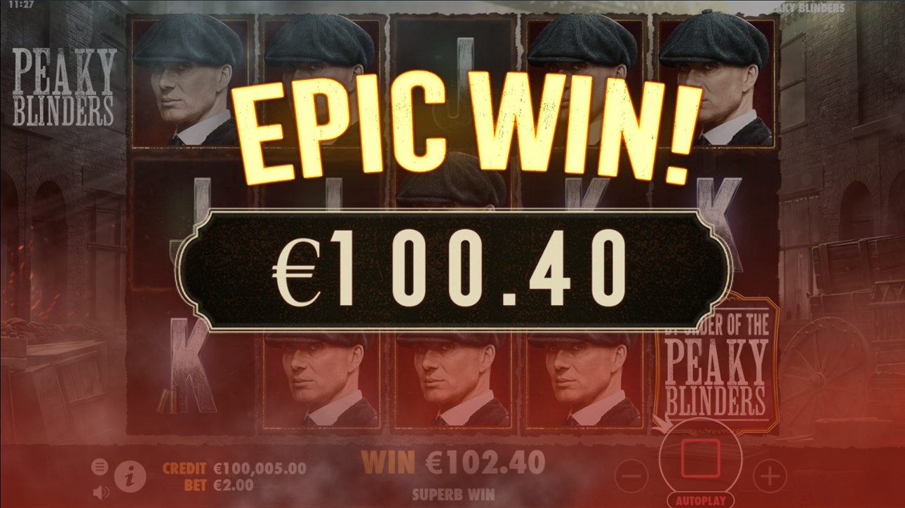 Peaky Blinders slot & Epic win