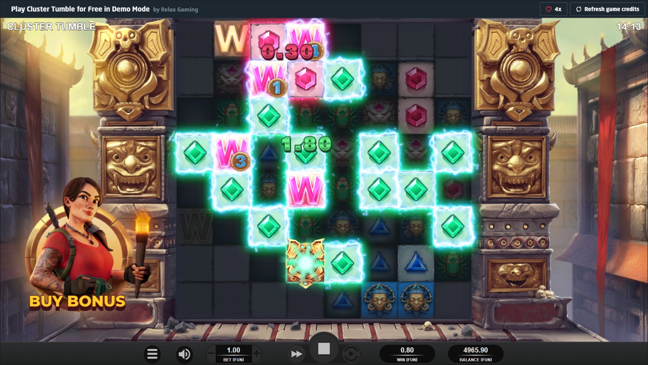 Cluster Tumble & Lightning Win symbol