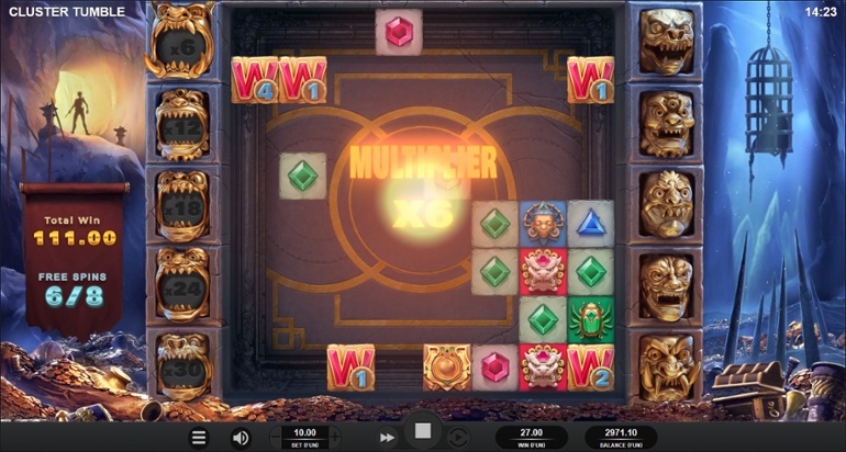 Cluster Tumble & extra spins and multiplier