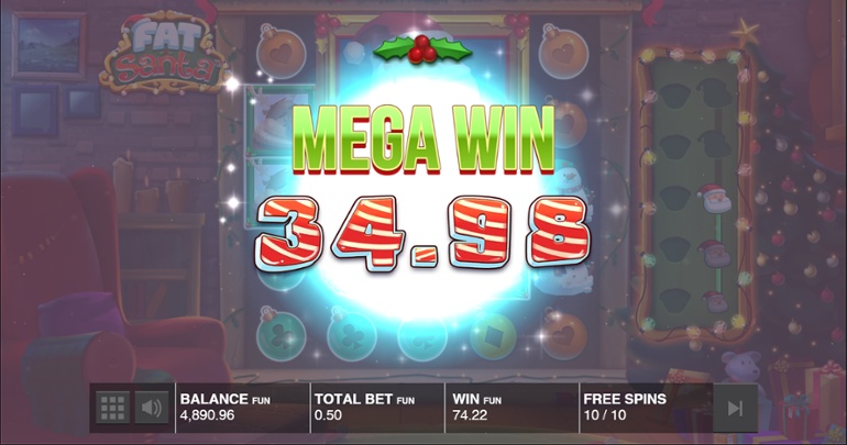 Fat Santa slot big win