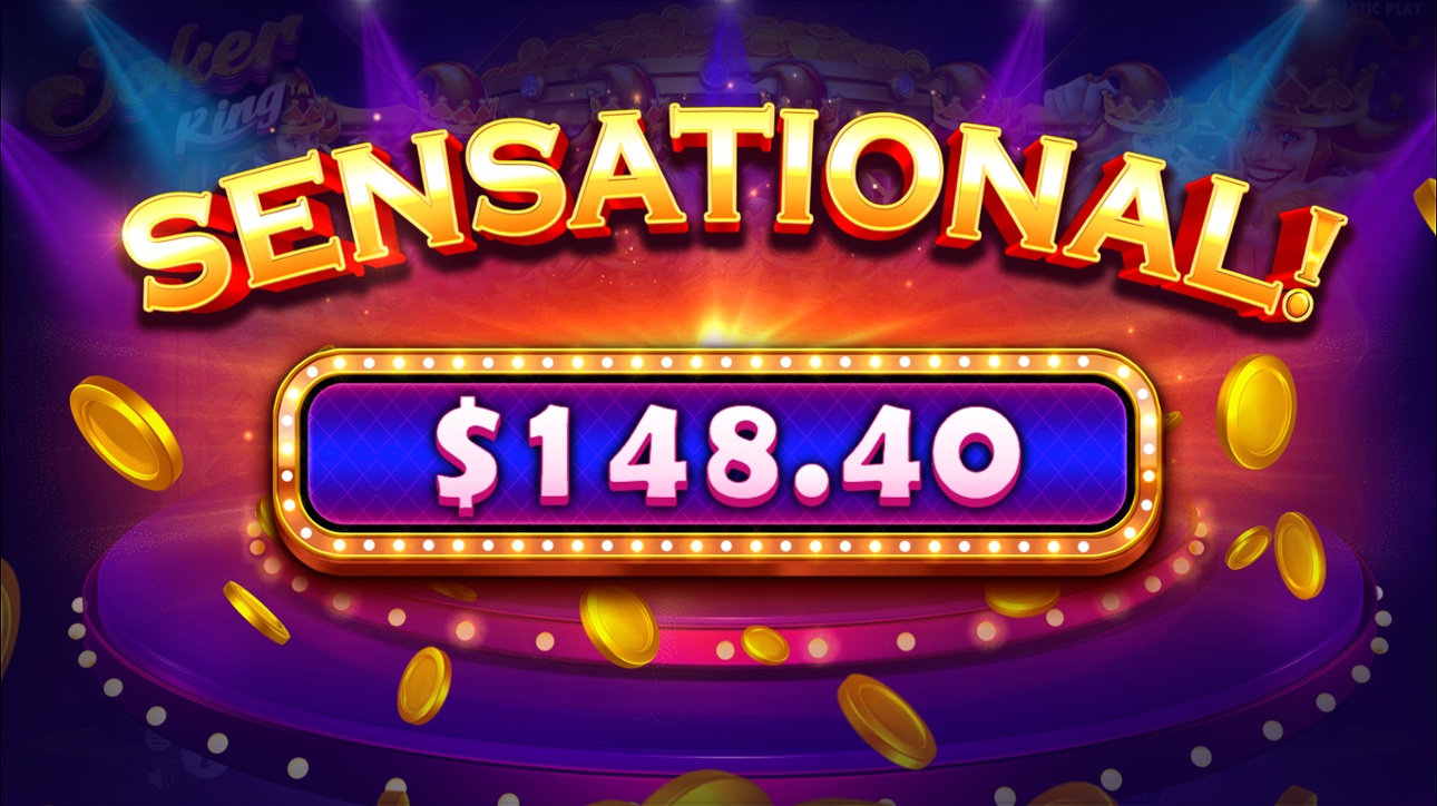 Joker King slot sensational win